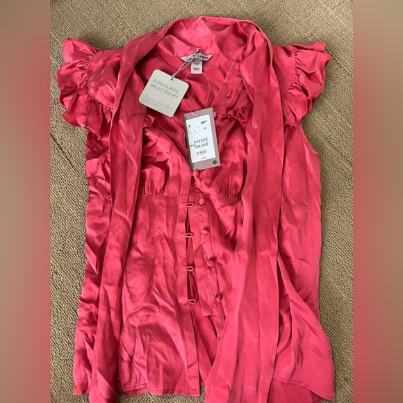 H&M Silk Short sleeve Blouse - Picture 3 of 7